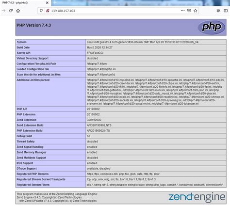 phpinfo download.